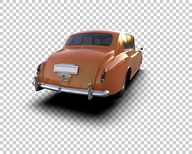 Voiture De Luxe Isolée Sur Le Fond Illustration De Rendu 3d