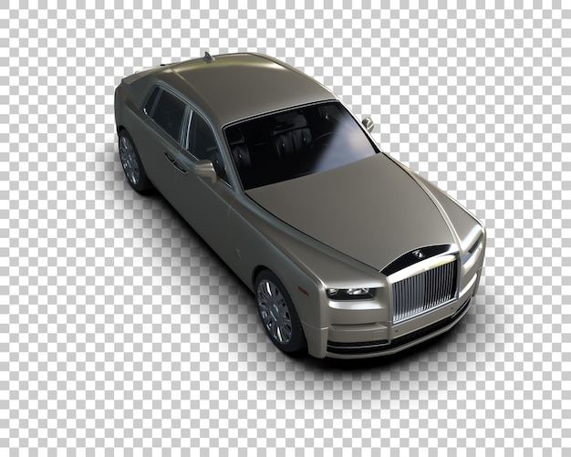 PSD voiture de luxe isolée sur le fond illustration de rendu 3d