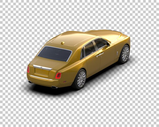 PSD voiture de luxe isolée sur le fond illustration de rendu 3d