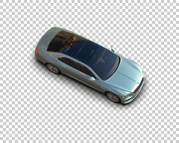 PSD voiture de luxe isolée sur le fond illustration de rendu 3d