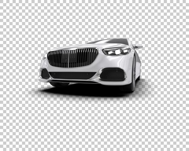 PSD voiture de luxe isolée sur le fond illustration de rendu 3d