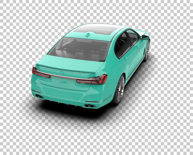 PSD voiture de luxe isolée sur le fond illustration de rendu 3d