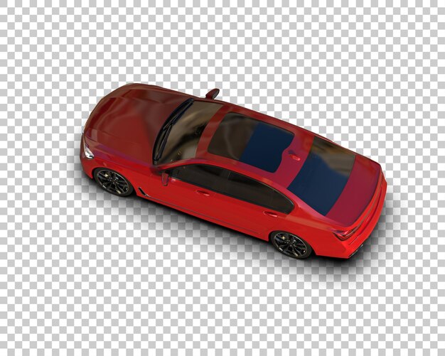 Voiture De Luxe Isolée Sur Le Fond Illustration De Rendu 3d