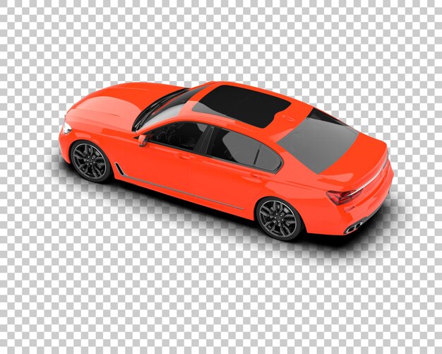 PSD voiture de luxe isolée sur le fond illustration de rendu 3d