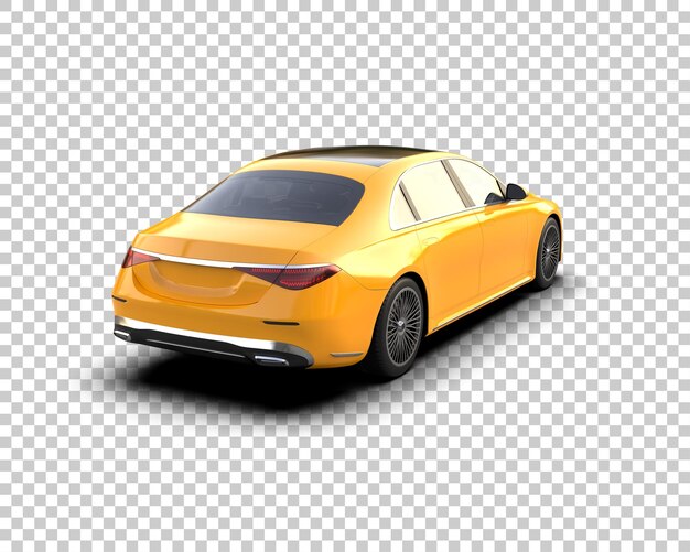 PSD voiture de luxe isolée sur le fond illustration de rendu 3d