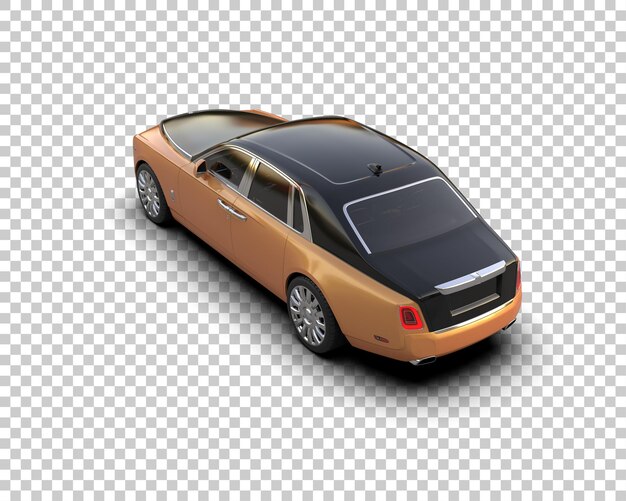 PSD voiture de luxe isolée sur le fond illustration de rendu 3d