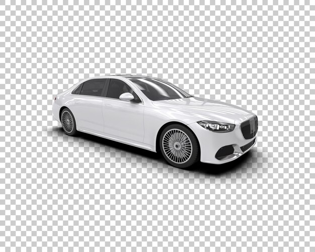 PSD voiture de luxe isolée sur le fond illustration de rendu 3d