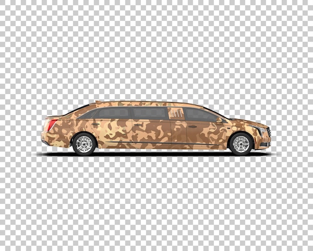 PSD voiture de luxe isolée sur le fond illustration de rendu 3d