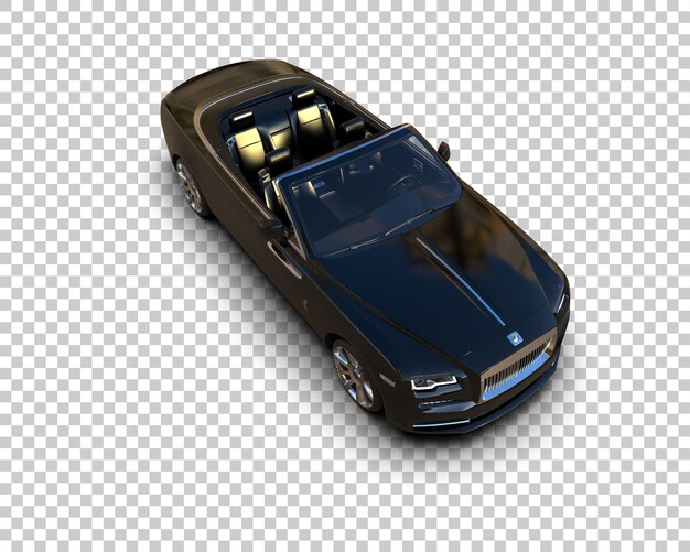 PSD voiture de luxe isolée sur le fond illustration de rendu 3d