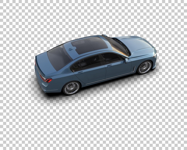 Voiture de luxe isolée sur le fond illustration de rendu 3D