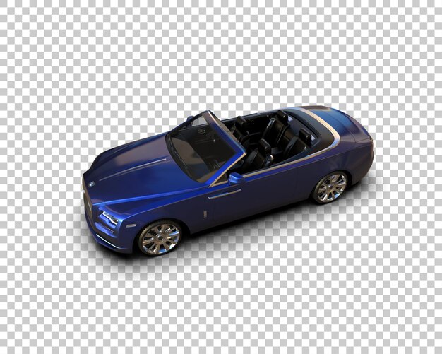 PSD voiture de luxe isolée sur le fond illustration de rendu 3d