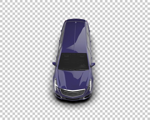 PSD voiture de luxe isolée sur le fond illustration de rendu 3d