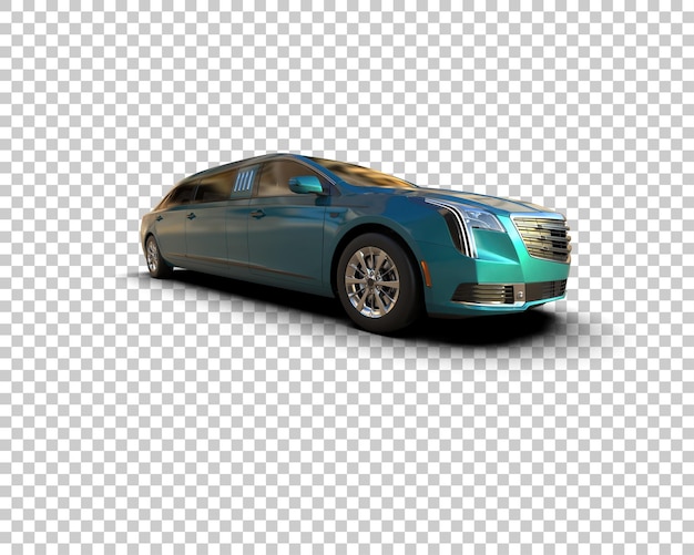 Voiture de luxe isolée sur le fond illustration de rendu 3D