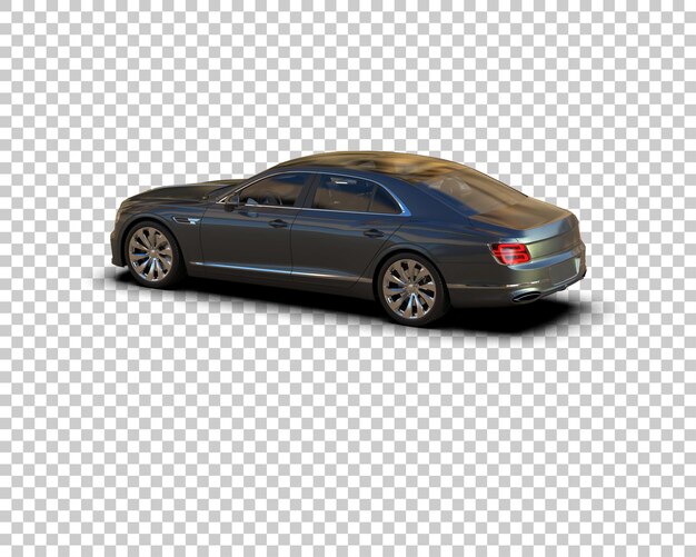 PSD voiture de luxe isolée sur le fond illustration de rendu 3d