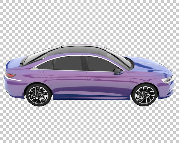 Voiture Moderne Sur Fond Transparent. Rendu 3d - Illustration