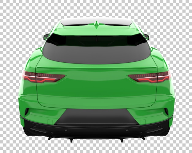 Voiture Moderne Sur Fond Transparent. Rendu 3d - Illustration