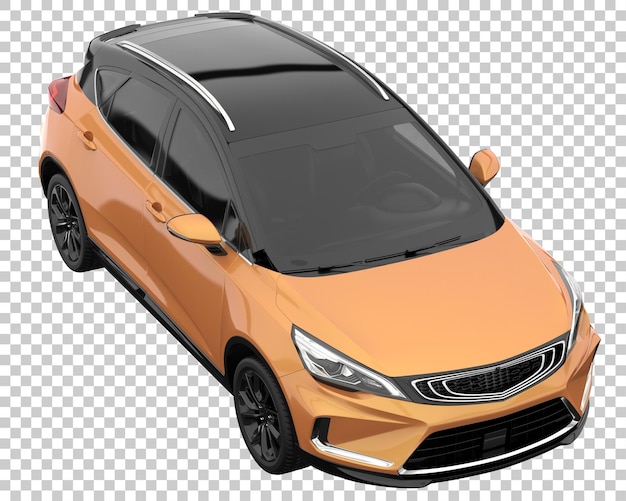 Voiture Moderne Sur Fond Transparent. Rendu 3d - Illustration