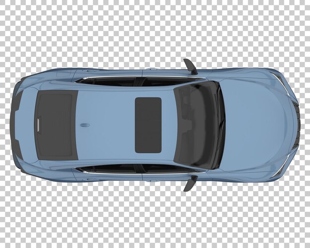 PSD voiture moderne sur fond transparent. rendu 3d - illustration