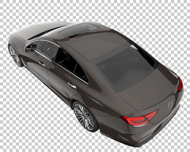 Voiture Moderne Sur Fond Transparent. Rendu 3d - Illustration