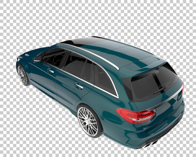 Voiture Moderne Sur Fond Transparent. Rendu 3d - Illustration