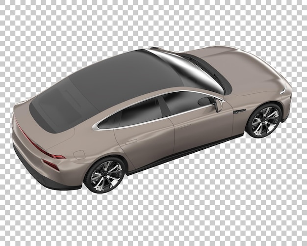 Voiture Moderne Sur Fond Transparent. Rendu 3d - Illustration