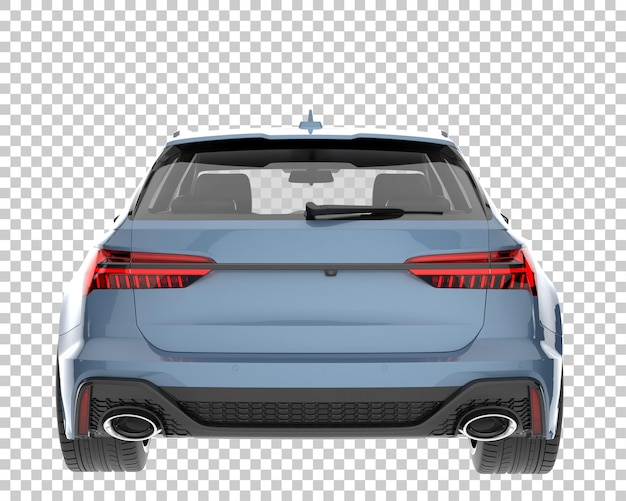 PSD voiture moderne sur fond transparent. rendu 3d - illustration