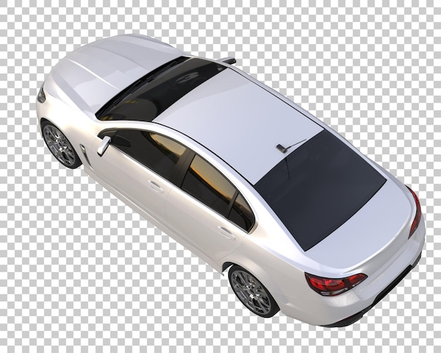 Voiture Moderne Sur Fond Transparent. Rendu 3d - Illustration