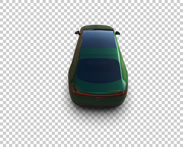 PSD une voiture moderne réaliste isolée sur l'arrière-plan illustration de rendu 3d