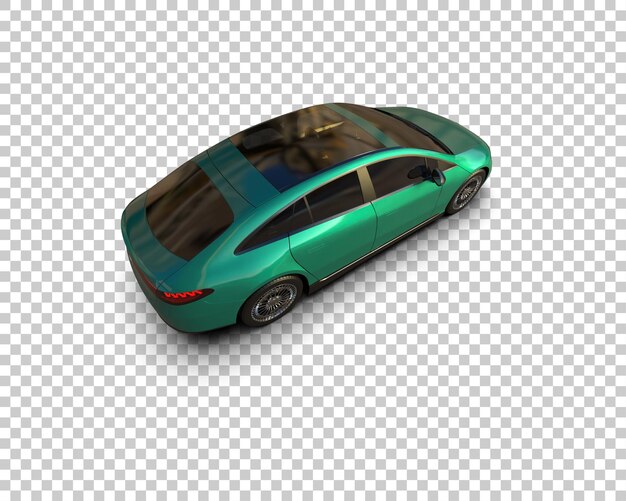PSD une voiture moderne réaliste isolée sur l'arrière-plan illustration de rendu 3d