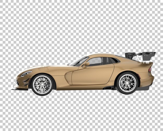 Voiture De Muscle Sur Fond Transparent. Rendu 3d - Illustration