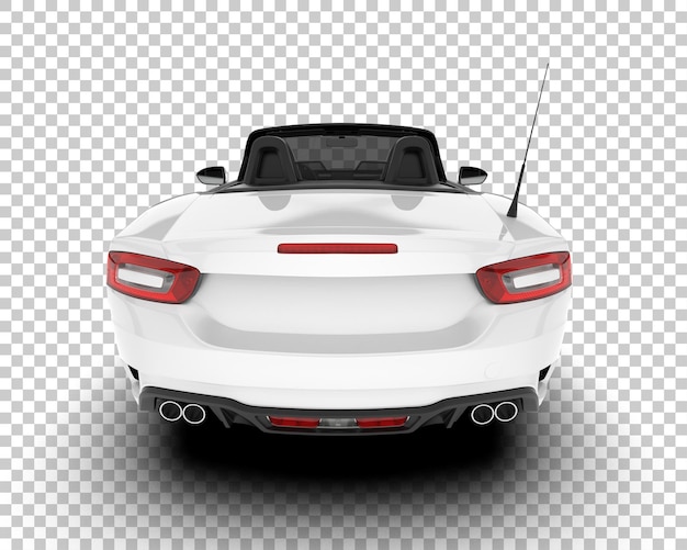 PSD voiture de sport blanche sur fond transparent illustration de rendu 3d