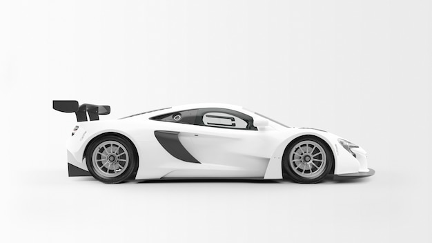 Voiture de sport blanche