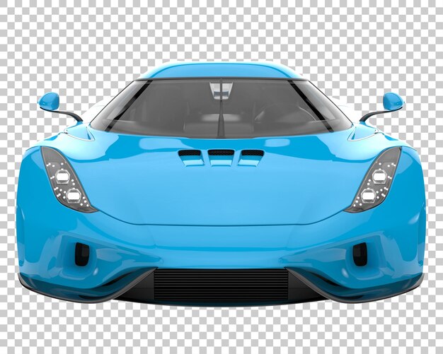 Voiture De Sport Sur Fond Transparent. Rendu 3d - Illustration