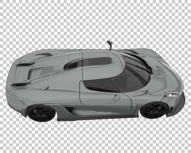 Voiture De Sport Sur Fond Transparent. Rendu 3d - Illustration