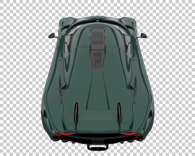 Voiture De Sport Sur Fond Transparent. Rendu 3d - Illustration