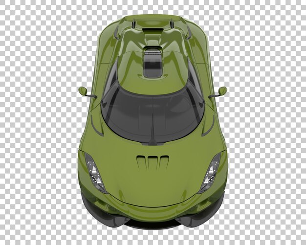 Voiture De Sport Sur Fond Transparent. Rendu 3d - Illustration