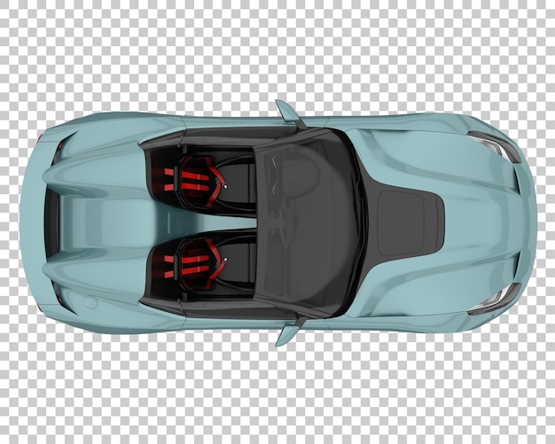 PSD voiture de sport sur fond transparent. rendu 3d - illustration