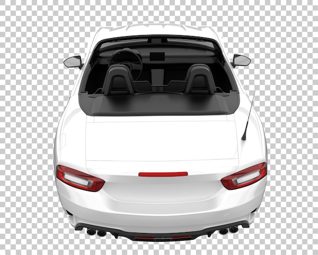 Voiture de sport sur fond transparent. rendu 3d - illustration