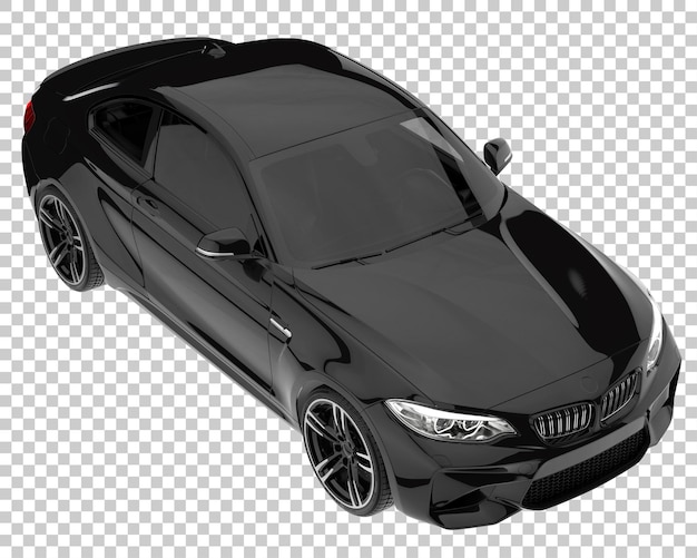 Voiture De Sport Sur Fond Transparent. Rendu 3d - Illustration