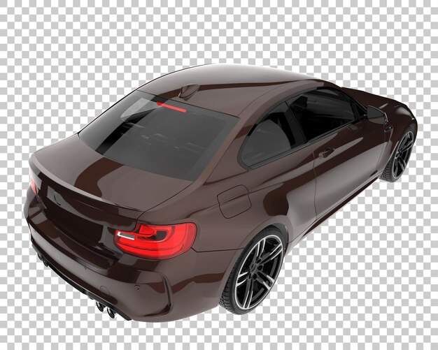 Voiture De Sport Sur Fond Transparent. Rendu 3d - Illustration