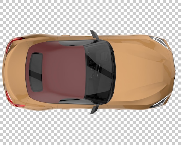 Voiture De Sport Sur Fond Transparent. Rendu 3d - Illustration