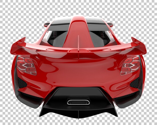 Voiture De Sport Sur Fond Transparent. Rendu 3d - Illustration