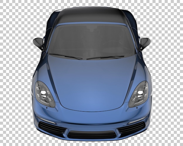 PSD voiture de sport sur fond transparent. rendu 3d - illustration