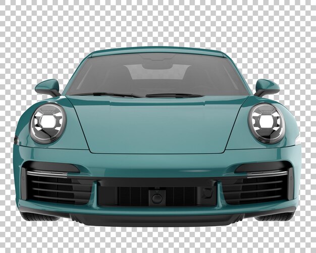 PSD voiture de sport sur fond transparent. rendu 3d - illustration