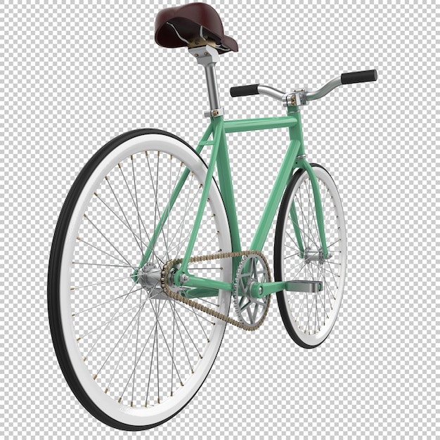 Voiture De Vélo De Ville Sur Fond Transparent Illustration De Rendu 3d