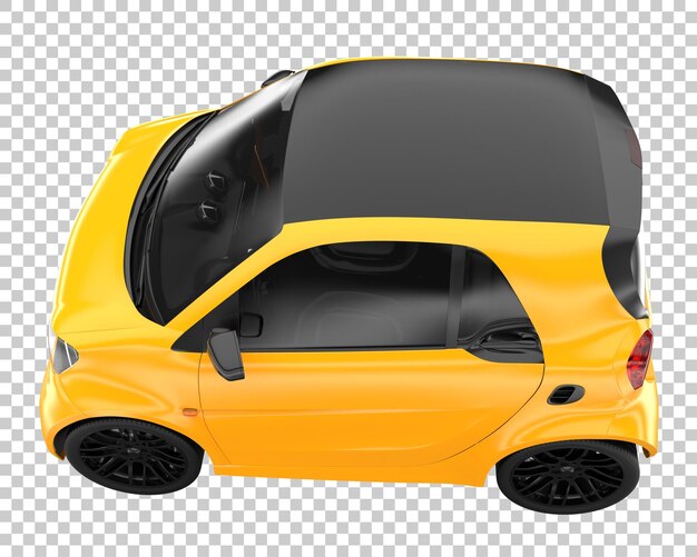 PSD voiture de ville sur fond transparent. rendu 3d - illustration