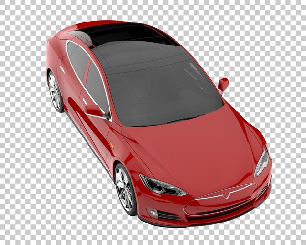 Voiture De Ville Sur Fond Transparent. Rendu 3d - Illustration