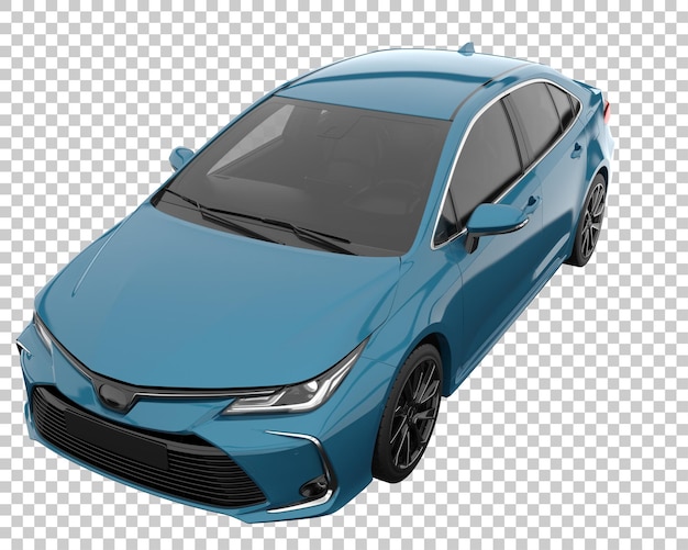 Voiture De Ville Sur Fond Transparent. Rendu 3d - Illustration