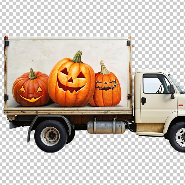 PSD une voiture vintage d'halloween