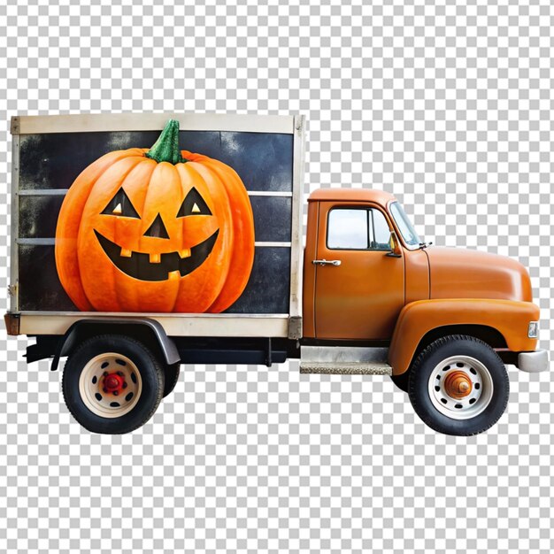 PSD une voiture vintage d'halloween